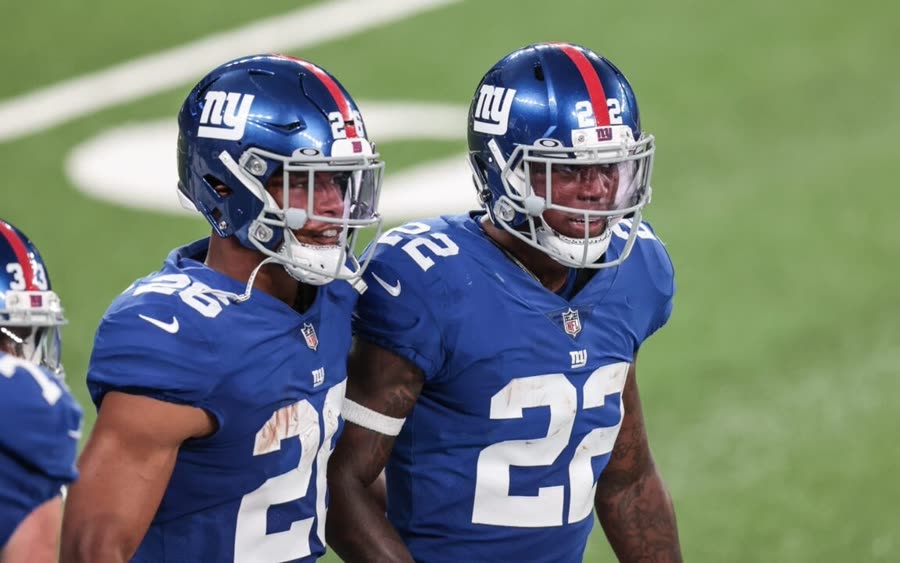 Wayne Gallman with Saquon Barkley